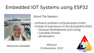 Embedded IOT Systems using ESP32 Arabic [upl. by Langsdon]