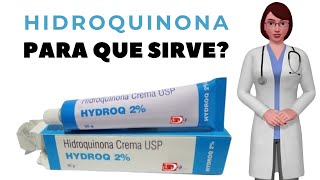 HIDROQUINONA que es y para que sirve la hidroquinona hidroquinona como usar [upl. by Isia]