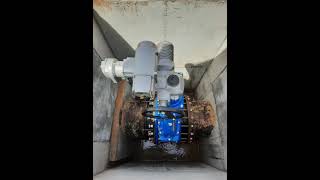 Replacing a 600 mm Gate Valve with New Valve and Actuator for Automation [upl. by Euqinom]