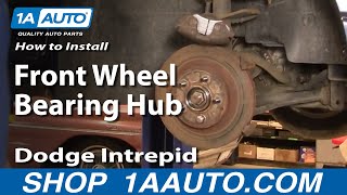 How to Replace Front Wheel Bearing amp Hub 9304 Dodge Intrepid [upl. by Dalohcin]