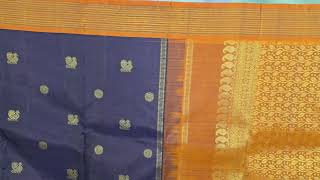 Milad Un Nabi Mubarak  Navy Blue Kanjivaram Silk Saree onlines saree miladunnabi kanjivaramsaree [upl. by Jorgenson]