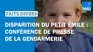 Mort du petit Émile au Vernet  conférence de presse de la gendarmerie [upl. by Somar]