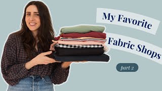 Where to Shop Online for Fabric part 2 [upl. by Orelia]