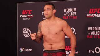 UFC London Fabricio Werdum  Alexander Volkov Early Weigh In [upl. by Yank]