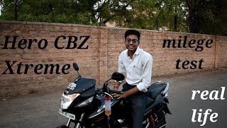 Hero CBZ Xtreme mileage test [upl. by Sedgewinn]