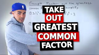 QMS 110 Ryerson University  Take out Greatest Common Factor Example [upl. by Delanty]