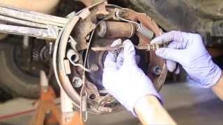 Removing Brake Shoes and Springs [upl. by Pessa]