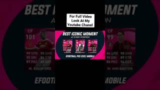 Best Iconic Moment Players At Every Position In Pes 2021 Mobile [upl. by Lledal]