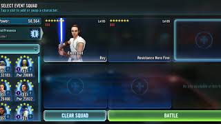 SWGOH GL Rey event Tier 2 100 Win [upl. by Razid413]