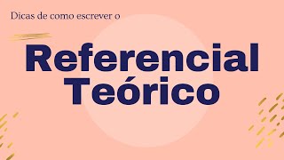 Como Fazer Referencial Teórico TCC Projeto de pesquisa Exemplo [upl. by Eseerehs631]