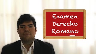 Derecho Romano Examen [upl. by Assadah562]