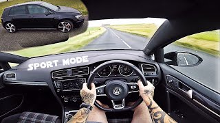 Mk7 GOLF GTI  PERFORMANCE PACK  SPORTS MODE  POV [upl. by Notsgnal]