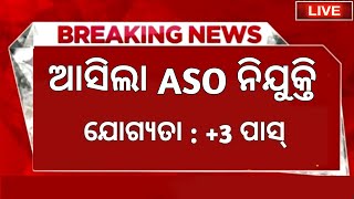 ASO Recruitment in Odisha 2024  ASO Vacancy in Odisha  Odisha Govt Jobs 2024 [upl. by Nerin577]