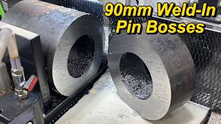 Machining 90mm Pin Bosses  SNS 379 [upl. by Aihtenak]