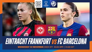 Eintracht Frankfurt vs Barcelona  UEFA Women’s Champions League 202324 Matchday 2 Full Match [upl. by Baudoin]