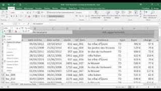 Excel  1 Basique  Cours Introduction aux bases de données [upl. by Airdnas]