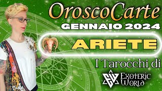 Ariete ♈ Oroscopo Gennaio 2024  OroscoCarte  Lettura con Tarocchi e Oracoli  Exoteric World [upl. by Redlac]