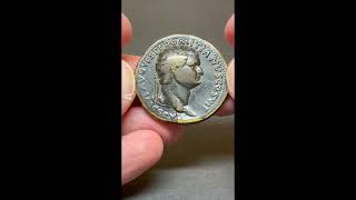 Domitian Caesar Titus RIC 298 Date 8081 AD AE Bronze Sestertius Rome Spes [upl. by Rehpotsirk84]