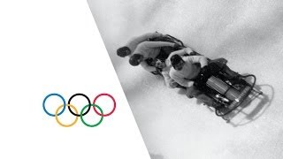 Classic Bobsleigh Action  Lake Placid 1932 Winter Olympics [upl. by Carrelli]