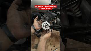 BMW G 310 GS Chain Set Replacement rehanthedreamer bmw310gs rolon bmw chainset replacement [upl. by Ariet]