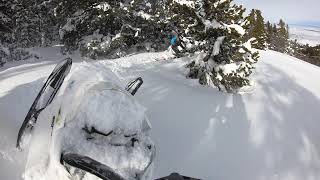 GoPro Snowmobiling in Insane Wyoming Powder [upl. by Ness215]