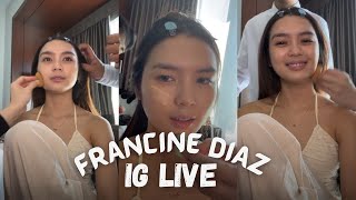 Francine Diaz IG Live  April 10 2024 IG InstagramLive Francine [upl. by Nivar29]