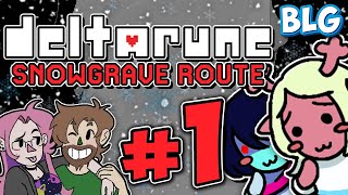 Lets Play Deltarune Snowgrave Route BLIND  Part 1  Versus Berdly [upl. by Melbourne]