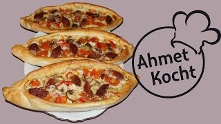 Rezept Pide mit Sucuk  AhmetKocht  türkisch kochen  Folge 160 [upl. by Aseeral]