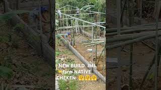 New JMJ FARM build Native cheken 🤗🤗🤗 farming agriculture nature garden automobile wefarm [upl. by Navets]