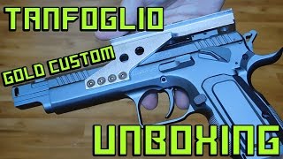 Tanfoglio Gold Custom Unboxing  Airsoft [upl. by Aihsaei215]