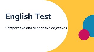 📚EXÁMEN DE INGLES📚 ADJETIVOS COMPARATIVOS Y SUPERLATIVOS❗ [upl. by Norga]