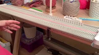 LK150 How to Knit a Swatch for measuring with the yellow ruler [upl. by Idroj]