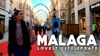 Malaga City Spain Lovely City Update March 2022 Costa del Sol  Andalucía 4K [upl. by Lane]