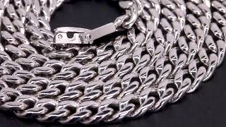 6mm Miami Cuban Link Chain in White Gold [upl. by Nakre]