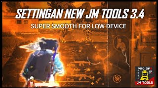 SETTINGAN JM TOOLS 34 PUBGM  SUPER SMOOTH FOR HP KENTANG 🥔 🔥 [upl. by Sharl]