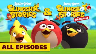 Angry Birds Slingshot Stories Season 1 and 2  ALL episodes 🥳 [upl. by Meelas]