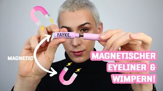 MAGNETISCHER EYELINER amp WIMPERN  Anleitung  FAYKE®  So einfach geht es [upl. by Diad]