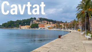 Cavtat Croatia February 2024 Walking Tour with Captions [upl. by Swetlana]