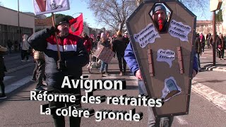 Avignon  Réforme des retraites la colère gronde [upl. by Imot944]