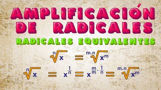 Amplificación de Radicales I Radicales equivalentes [upl. by Atniuq]