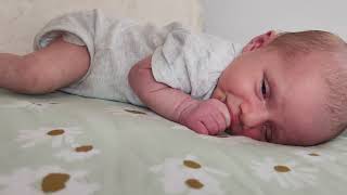 Newborn Tummy Time  3 Weeks Old [upl. by Toll]