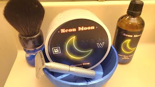 Timeless Aluminum Slant RazorHCampC Neon Moon Soap and After Shave Splash [upl. by Treboh]