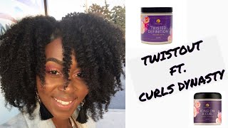 CURLS DYNASTY YOU DID THAT   FLUFFY amp DEFINED TWISTOUT ON 4c HAIR  RAYANNE SAMANTHAAA [upl. by Richelle]