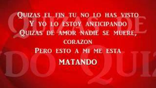 Toby Love Ft Yuridia  Quizas letra [upl. by Aivitnahs]