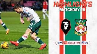 HIGHLIGHTS  Salford City vs Wrexham AFC [upl. by Jaenicke]