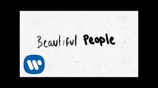 Ed Sheeran  Beautiful People feat Khalid Official Lyric Video [upl. by Dnaltiak862]