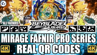 QR MIRAGE FAFNIR PRO SERIES QR CODE ALL FAFNIR QR CODES BEYBLADE BURST APP QR CODES [upl. by Nalahs]