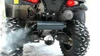 Polaris Sportsman 800 quiet exhaust [upl. by Giralda]