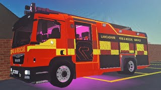 Roblox Lancashire fire and rescue service [upl. by Hamilton]