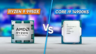 AMD Ryzen 9 9950X Vs Intel Core i9 14900KS  AMD Stepping Up [upl. by Drucill]